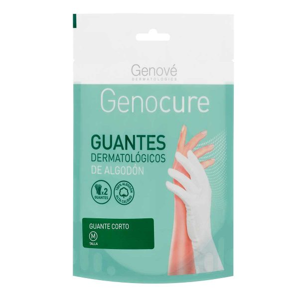 Genocure Guantes Dermatológicos de Algodón Medianos (1 Par)